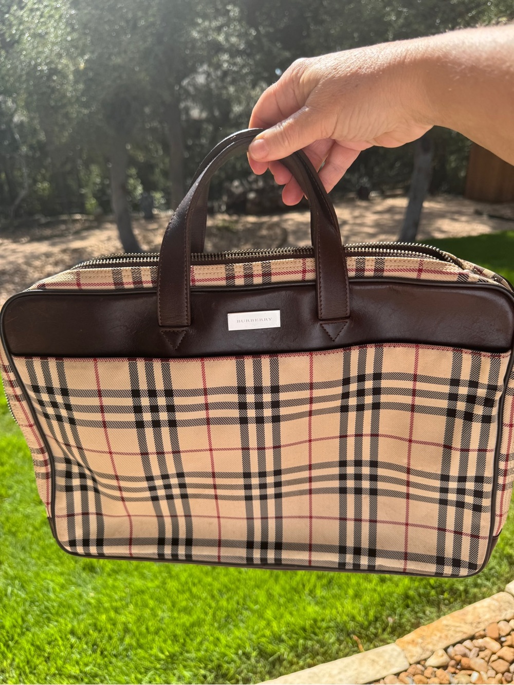 Burberry Computer Bag with D rings